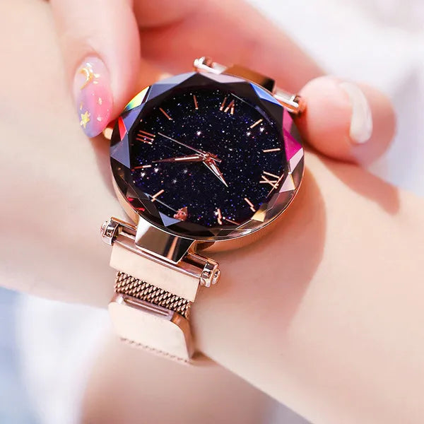 The Starry Sky Magnet Buckle Mesh Watch