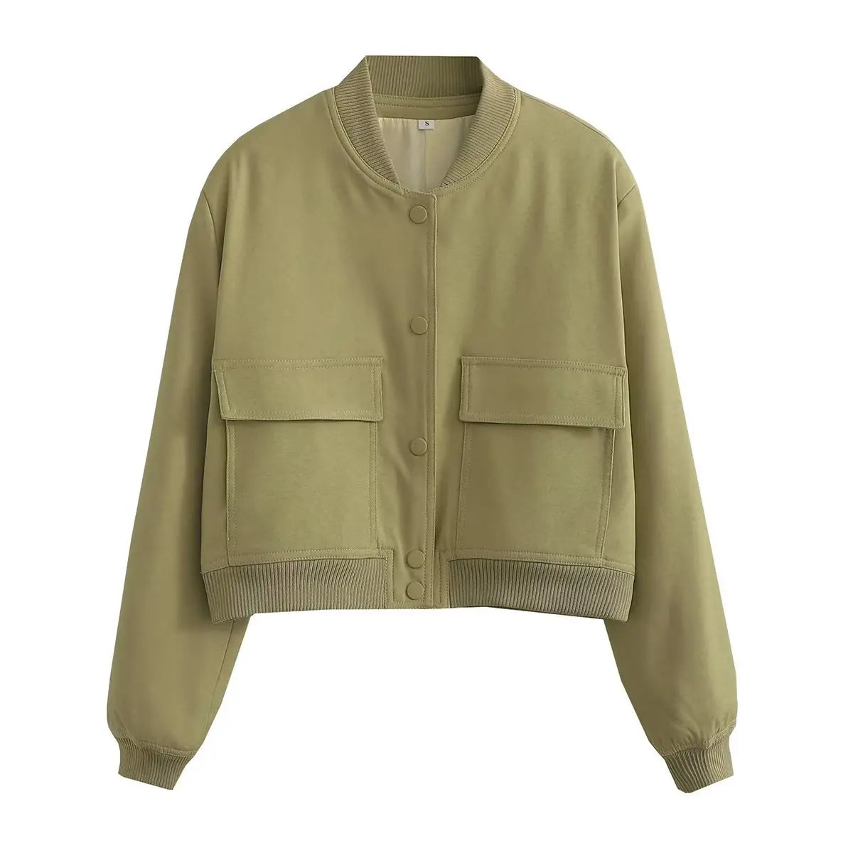 The V-Neck Solid Bomber