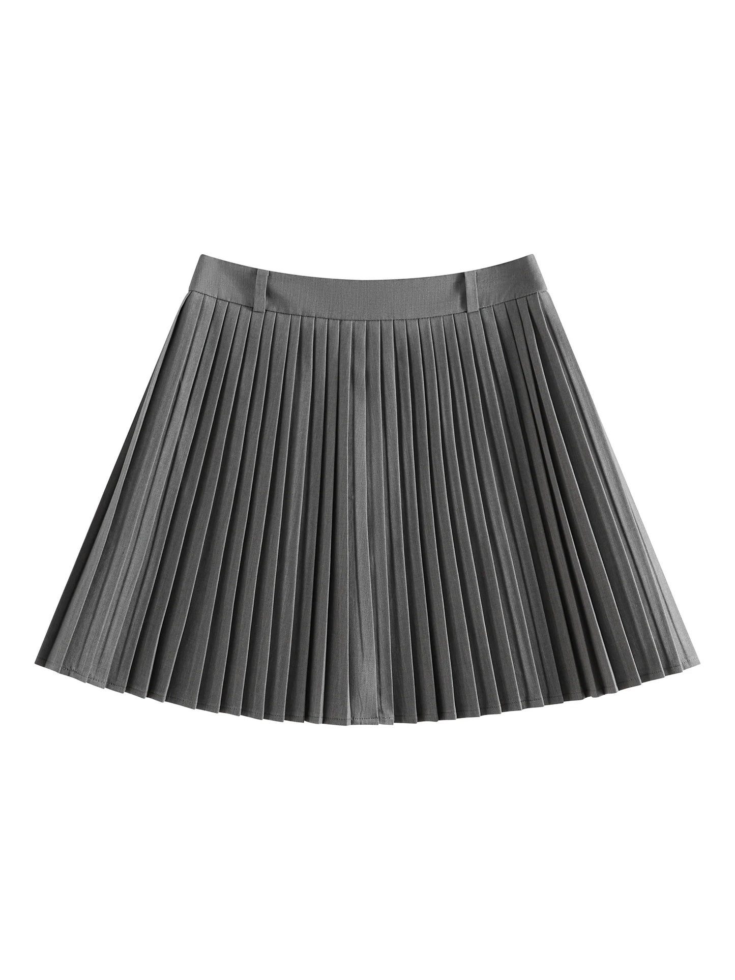 The Wool-Blend Pleated Office Mini