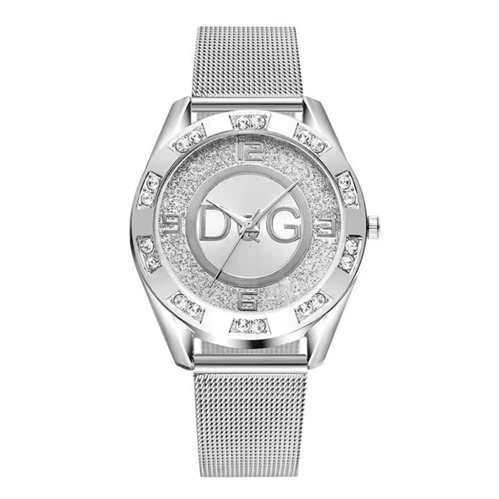 The Starry Sky Diamond Gold Mesh Watch