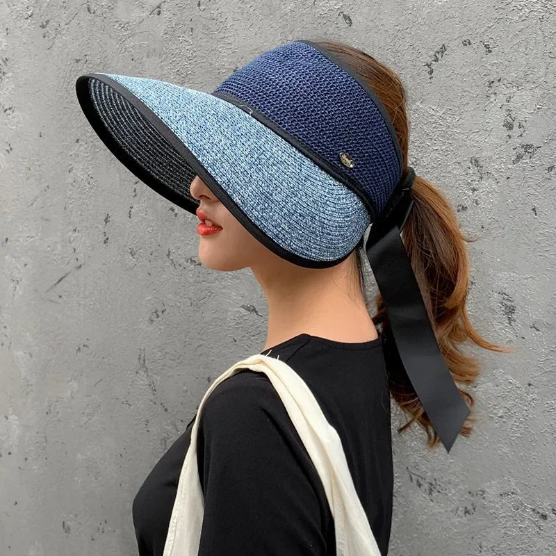 The Adjustable Ribbon Open-Top Straw Hat