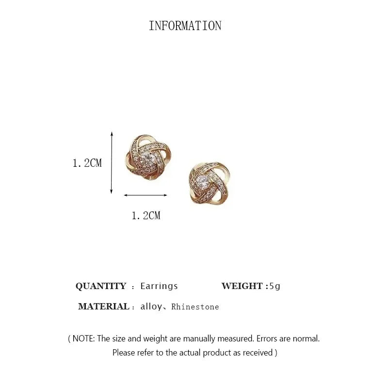 The Zircon Heart Flower Studs
