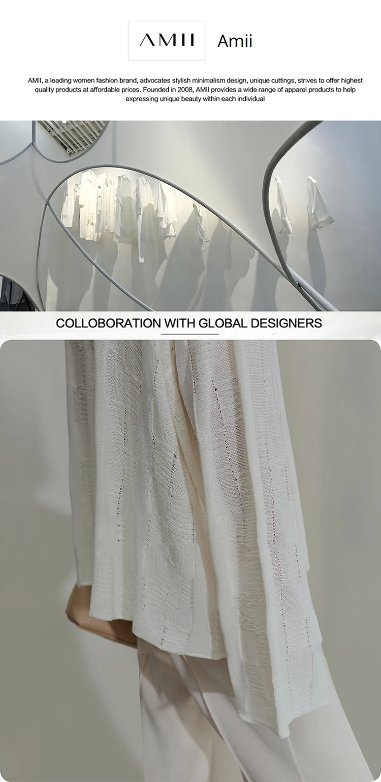 AMII Minimalist Beige Elegant Skirt Straight 2025 Summer Office Lady Romantic Flower Lace Embroidery Women Midi Skirts 12542169