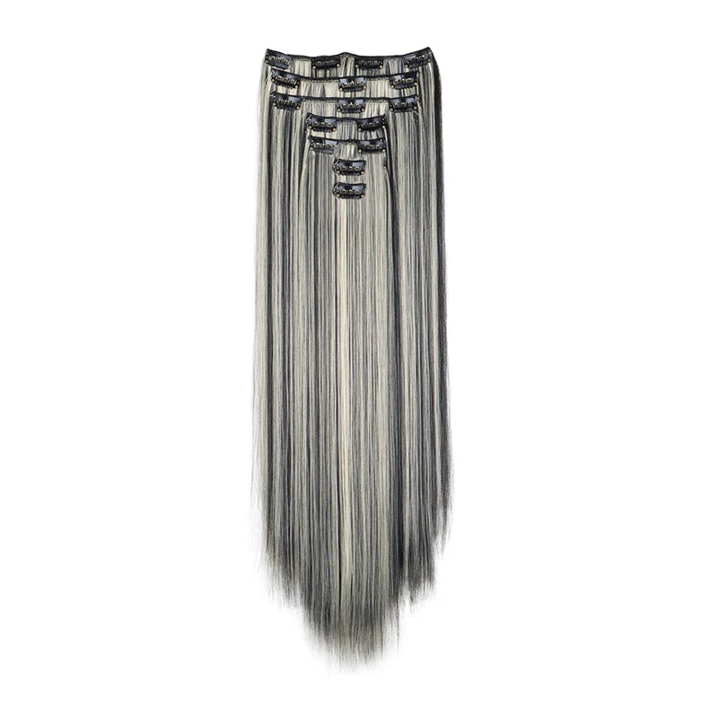 The 7-Piece Clip-In Straight Hair Extensions