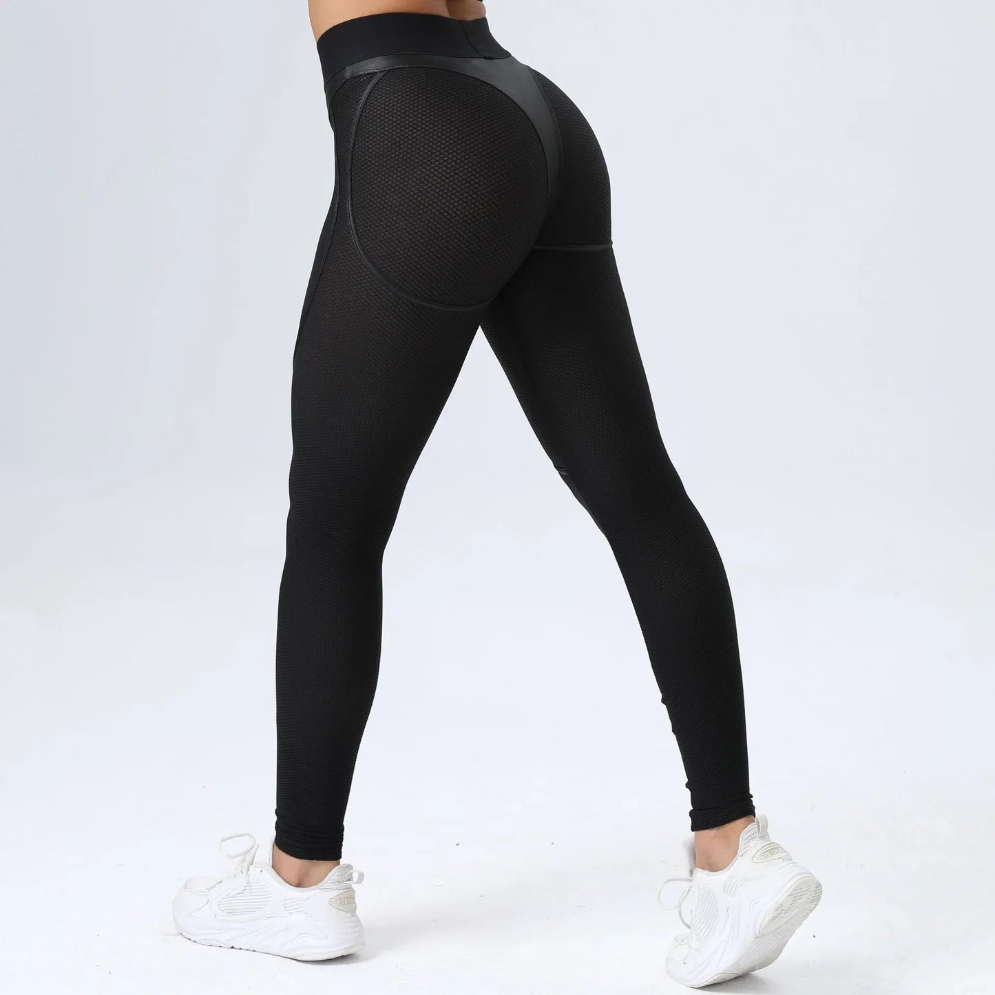 Leggins Woman Gym Push Up Sexy Woman Clothing Mesh Transparent Thong Female Legging Yoga Workout Women Pants High Waist Tights