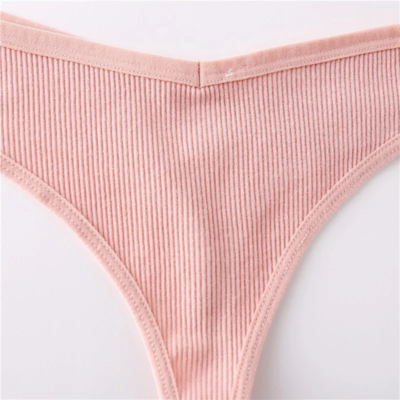The 3-Pack Cotton Low Waist Thong Set