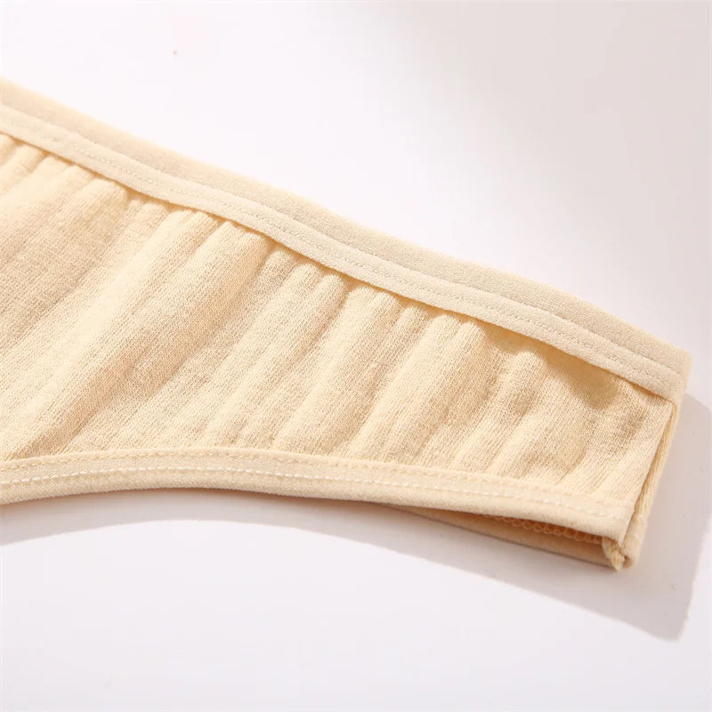 The 3-Pack Solid Color Cotton G-String