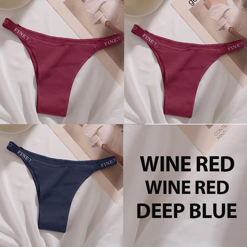 The 3-Pack Solid Cotton Brief and Thong