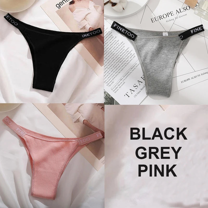 The 3-Pack Solid Cotton Brief and Thong