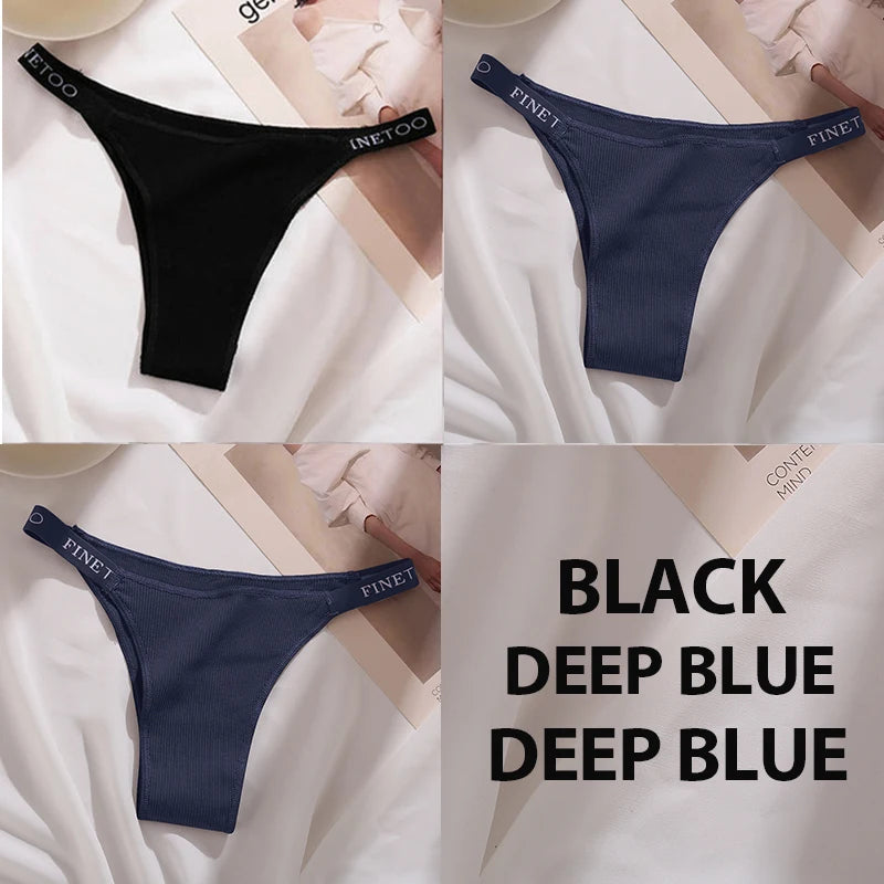 The 3-Pack Solid Cotton Brief and Thong