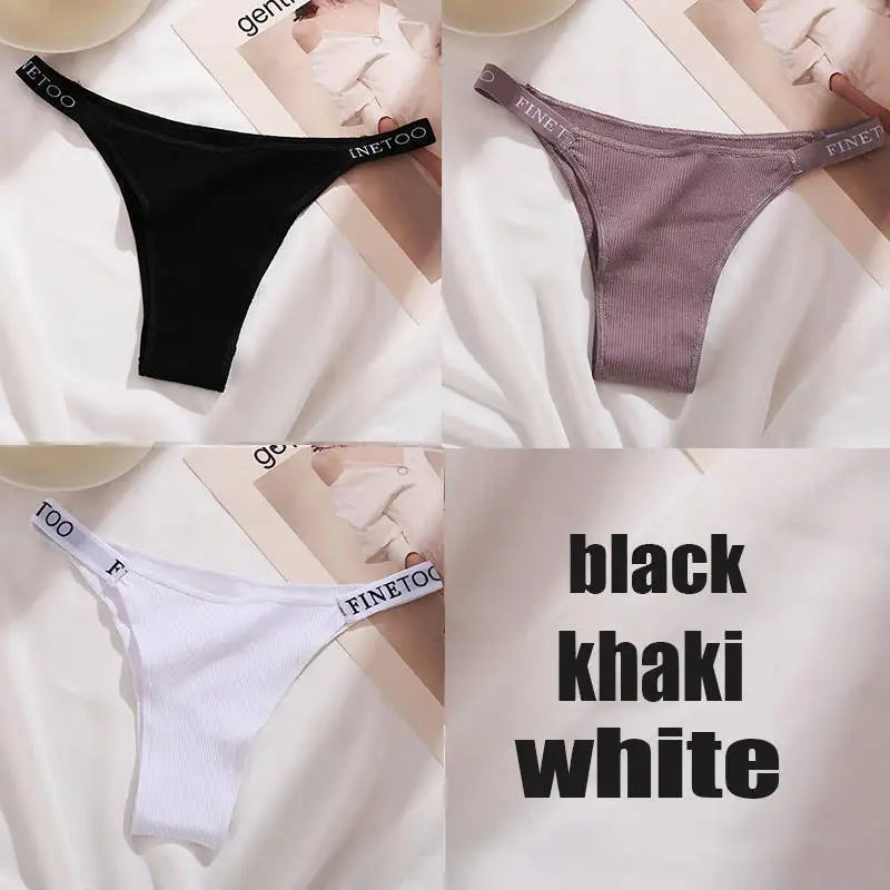 The 3-Pack Solid Cotton Brief and Thong