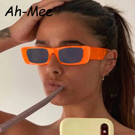 The Vintage Tinted Rectangle Sunglasses