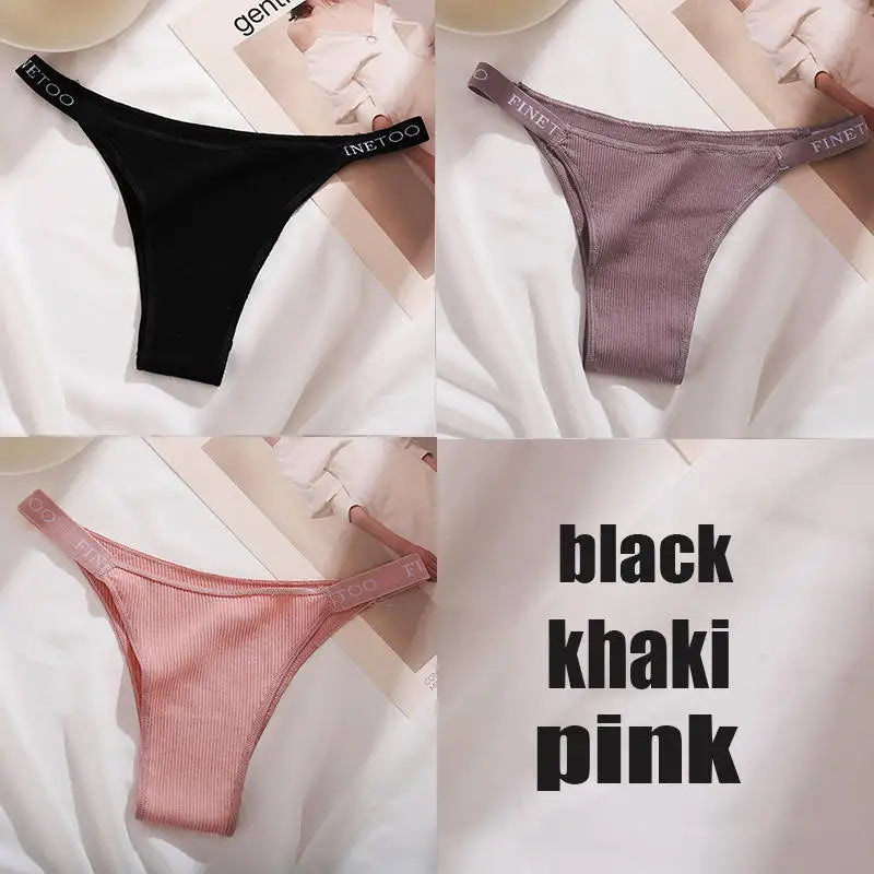The 3-Pack Solid Cotton Brief and Thong