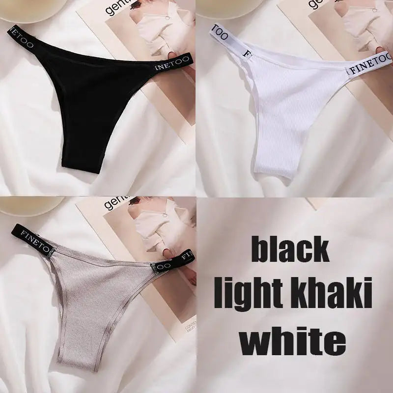 The 3-Pack Solid Cotton Brief and Thong