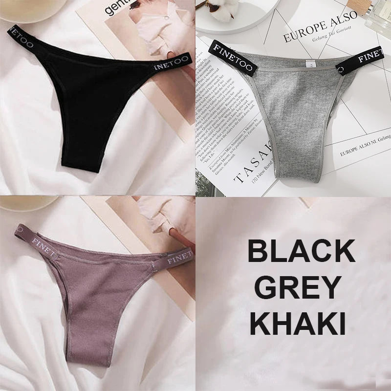 The 3-Pack Solid Cotton Brief and Thong