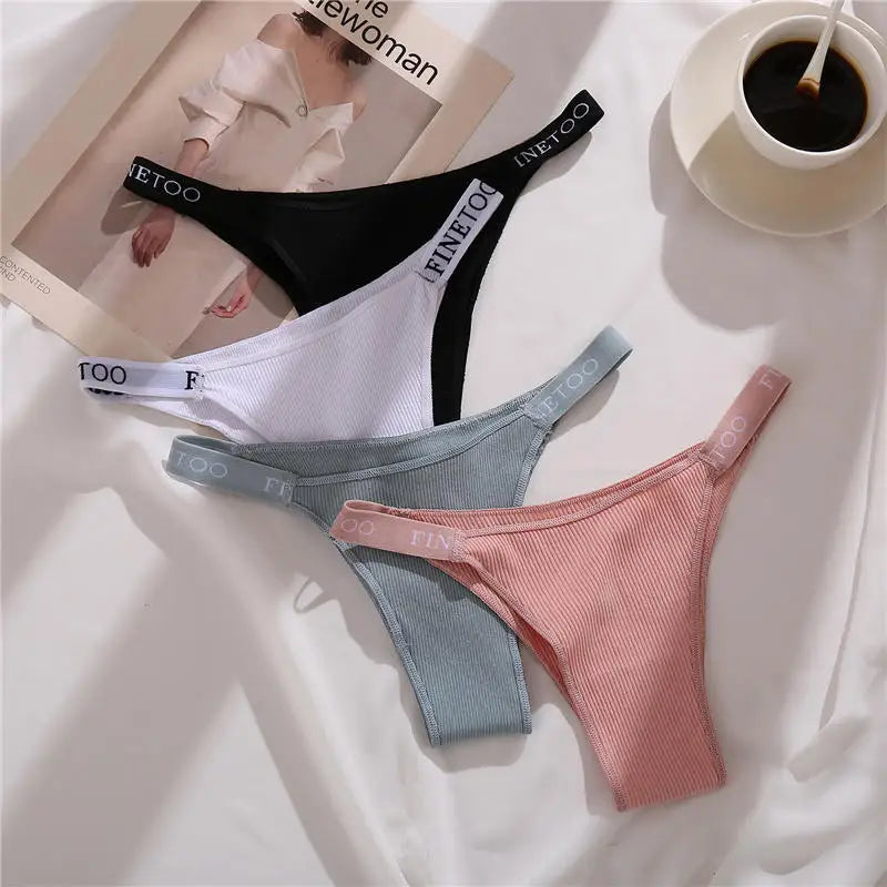 The 3-Pack Solid Cotton Brief and Thong