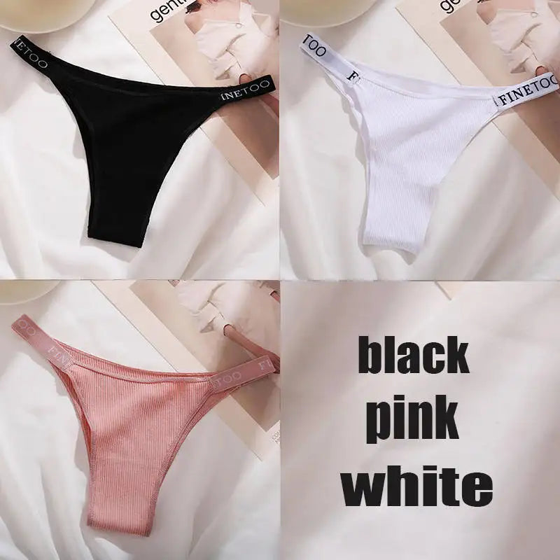 The 3-Pack Solid Cotton Brief and Thong