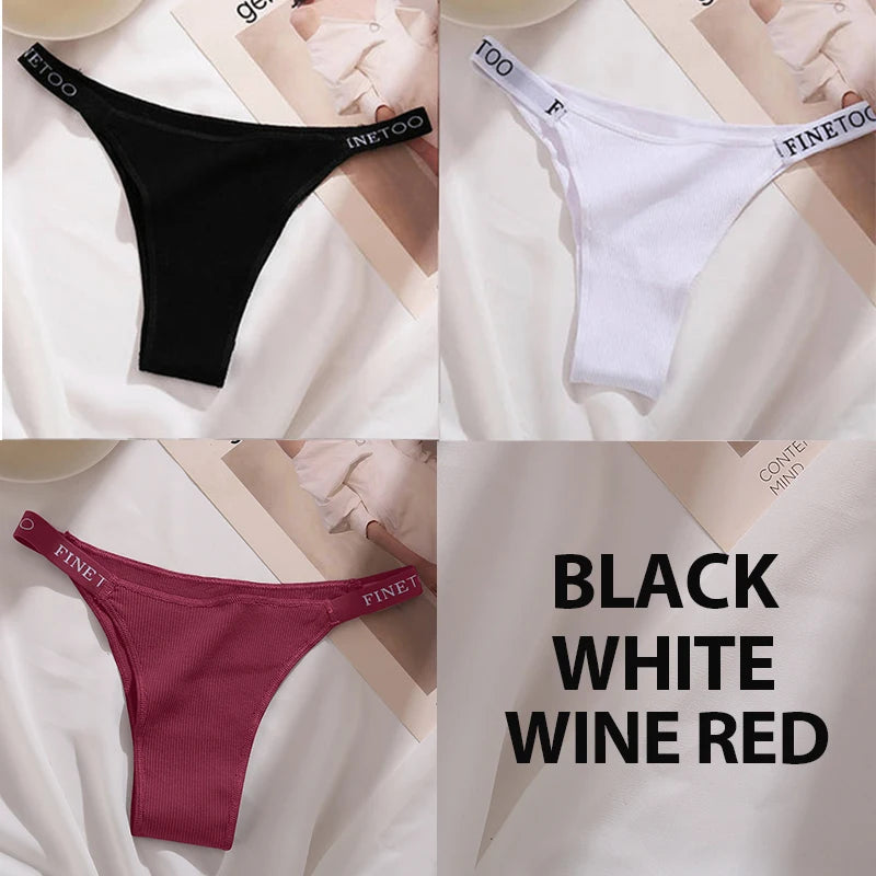 The 3-Pack Solid Cotton Brief and Thong