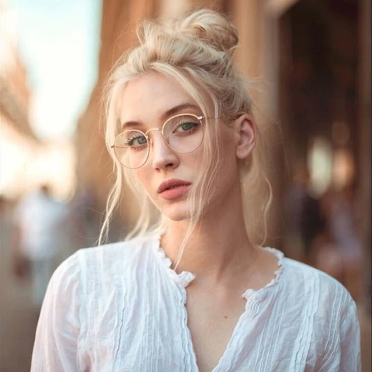 The Vintage Round Gold Eyeglasses