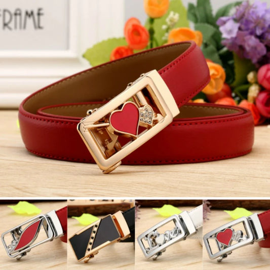 The Cowskin Leather Buckle Strap Belt