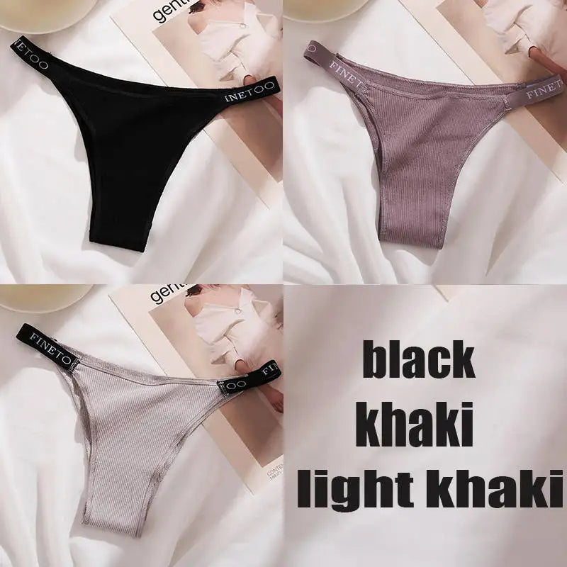 The 3-Pack Solid Cotton Brief and Thong