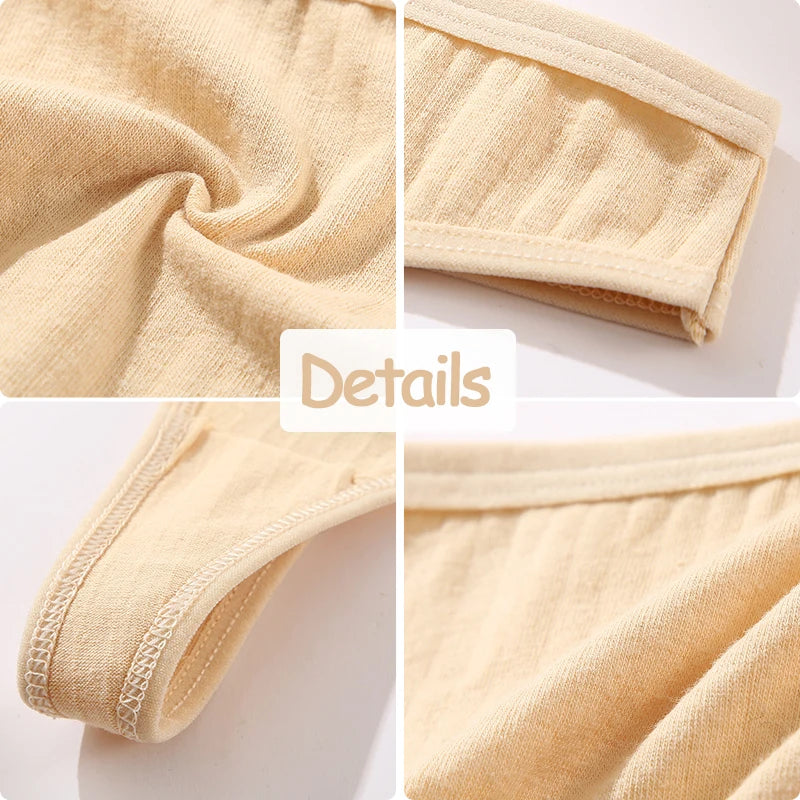 The 3-Pack Solid Color Cotton G-String
