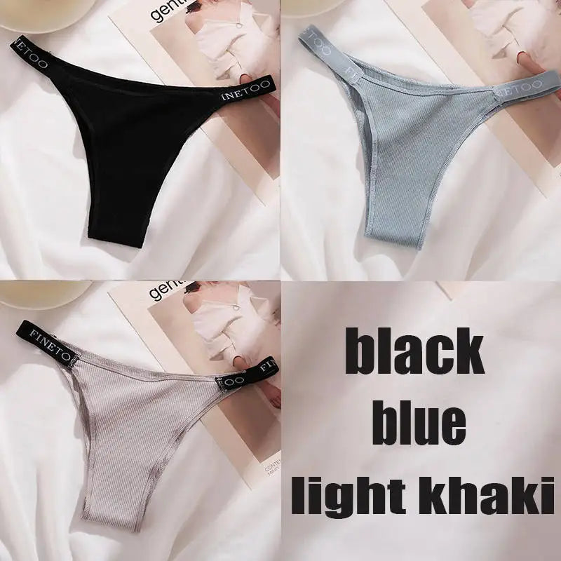 The 3-Pack Solid Cotton Brief and Thong