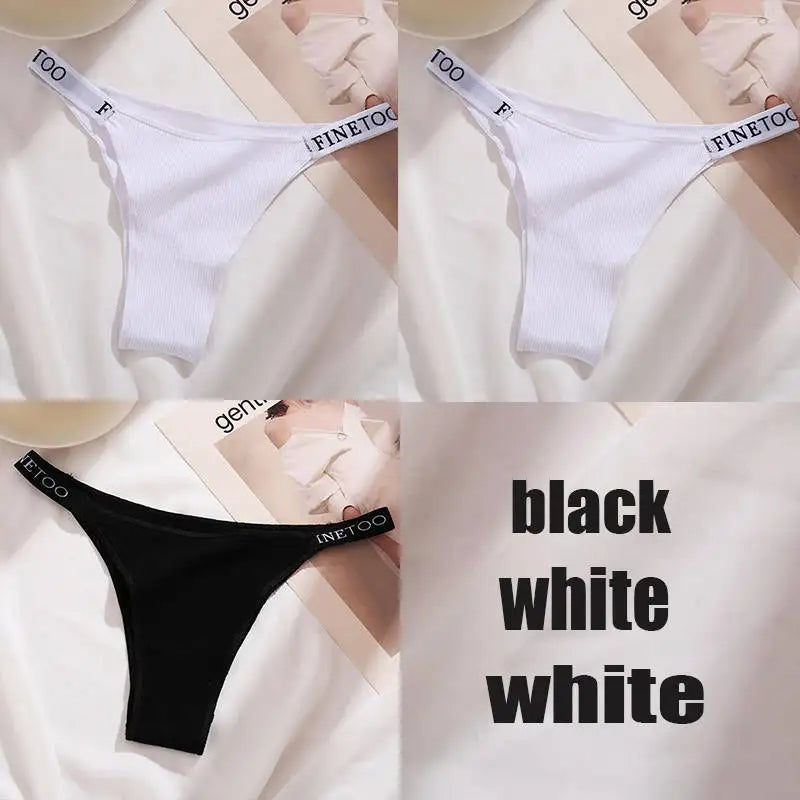 The 3-Pack Solid Cotton Brief and Thong