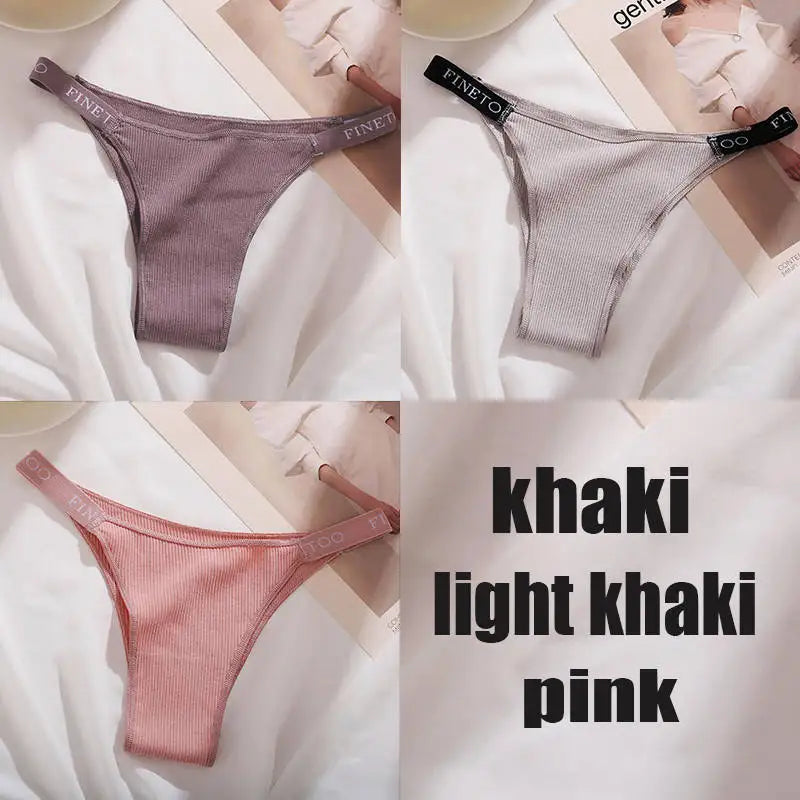 The 3-Pack Solid Cotton Brief and Thong