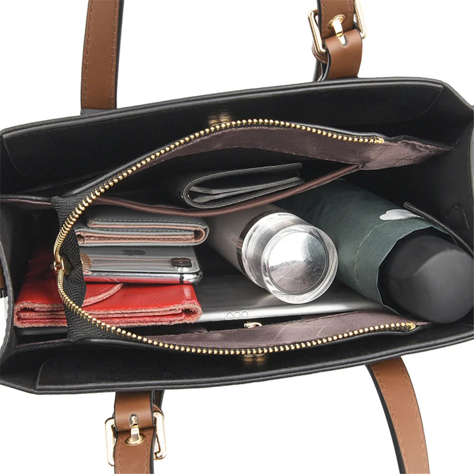 The 3-Layer Vintage Leather Tote