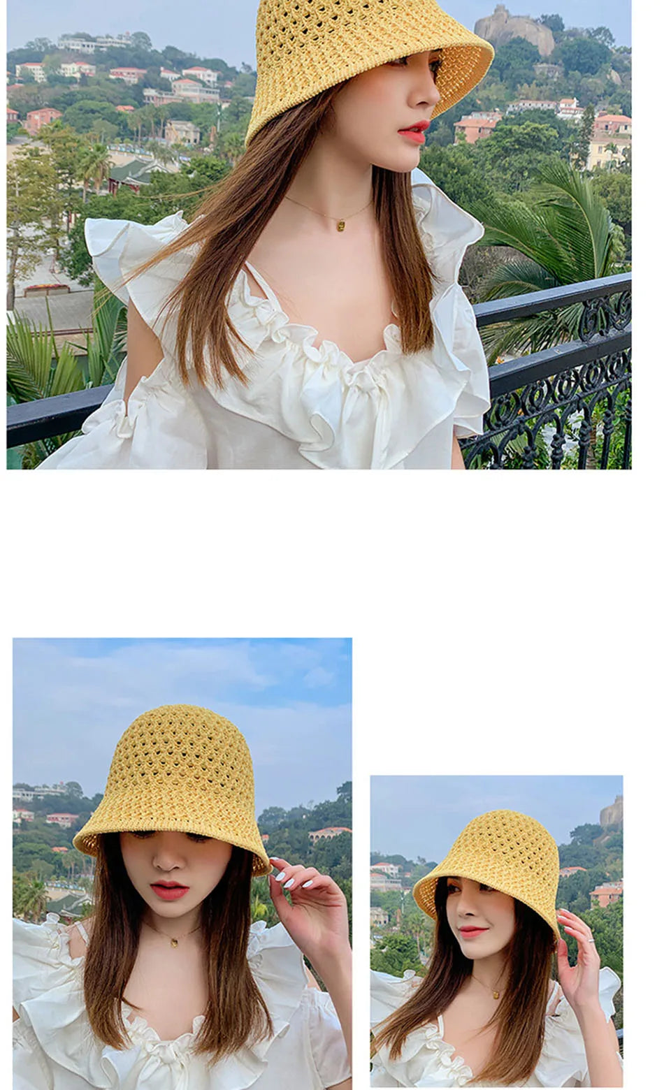 The Straw Panama Visor
