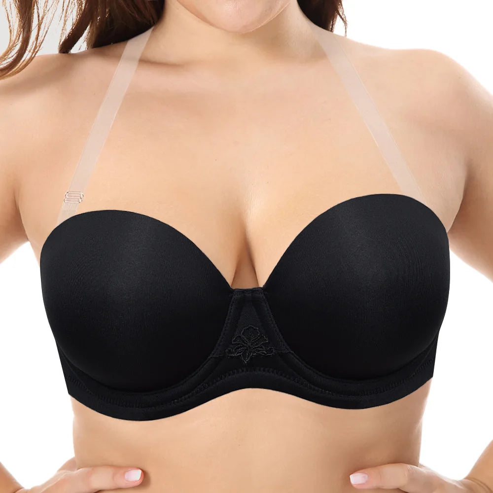 New Bras For Women Sexy Everyday Plus Size Multiway Anti-slip Unpadded Minimizer Bra 32 34 36 38 40 42 44 B C D E F G H