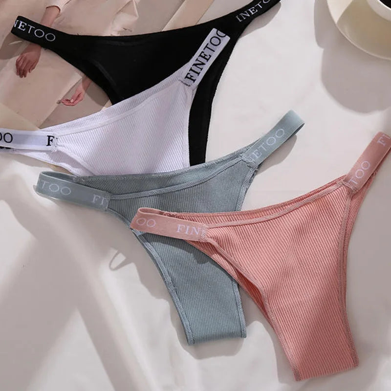 The 3-Pack Solid Cotton Brief and Thong