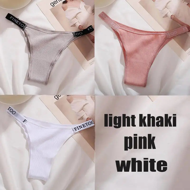 The 3-Pack Solid Cotton Brief and Thong