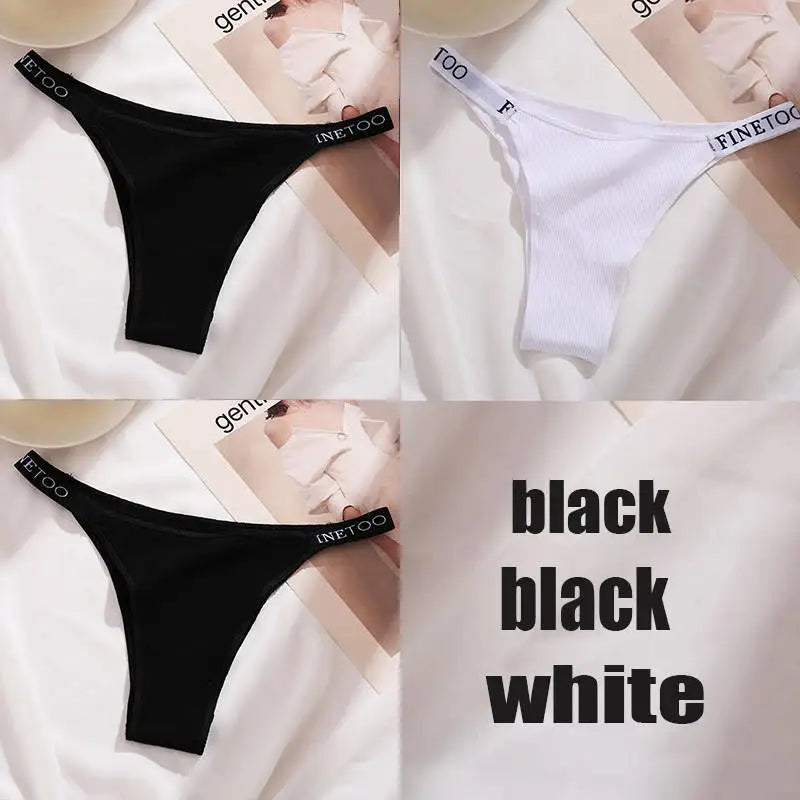 The 3-Pack Solid Cotton Brief and Thong