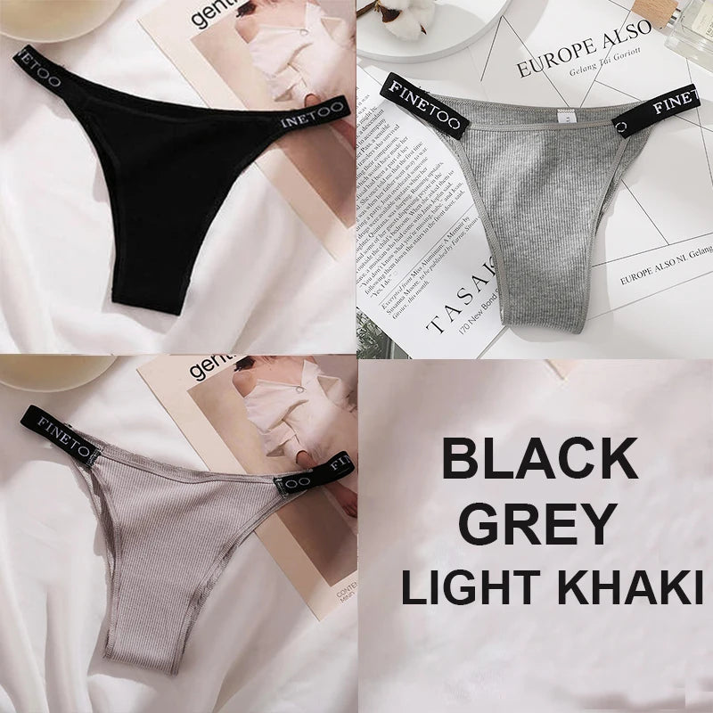 The 3-Pack Solid Cotton Brief and Thong