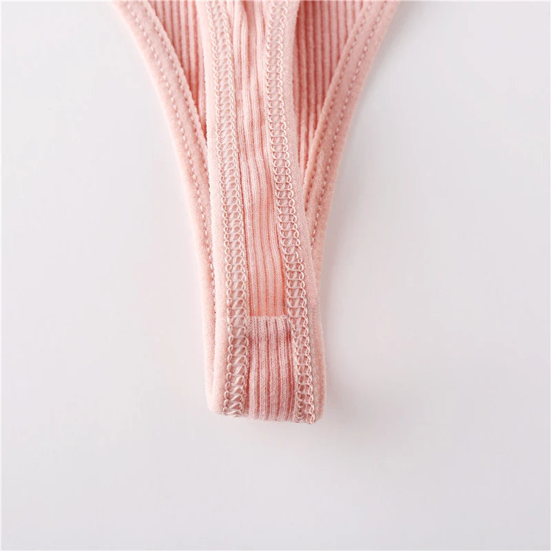 The 3-Pack Cotton Low Waist Thong Set