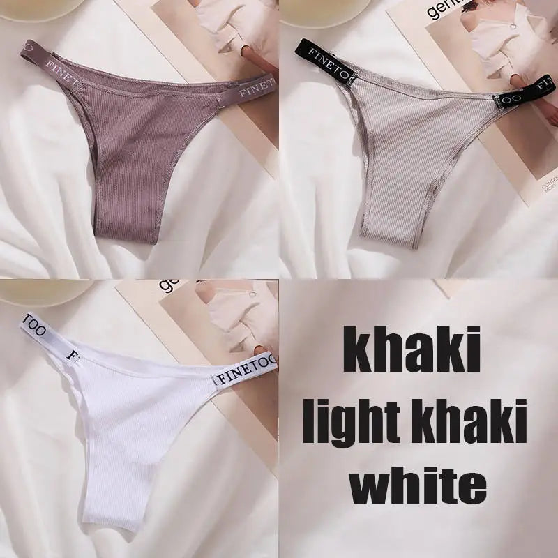 The 3-Pack Solid Cotton Brief and Thong