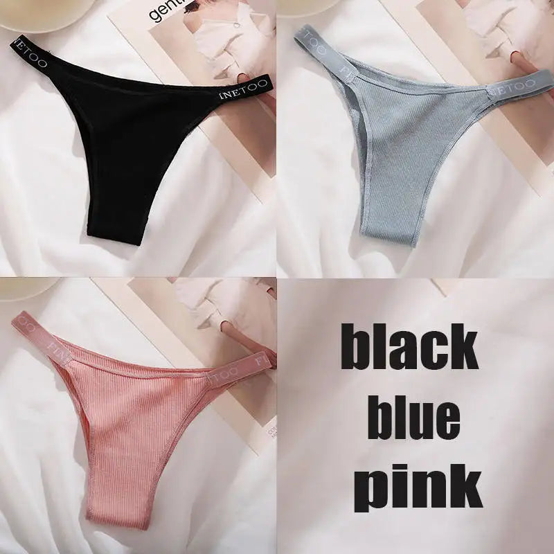 The 3-Pack Solid Cotton Brief and Thong