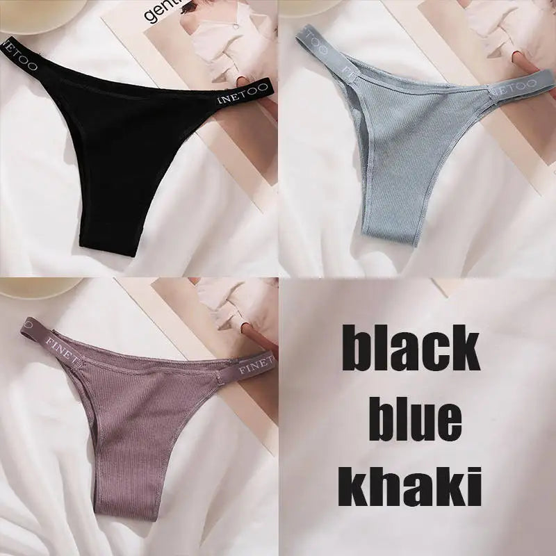 The 3-Pack Solid Cotton Brief and Thong