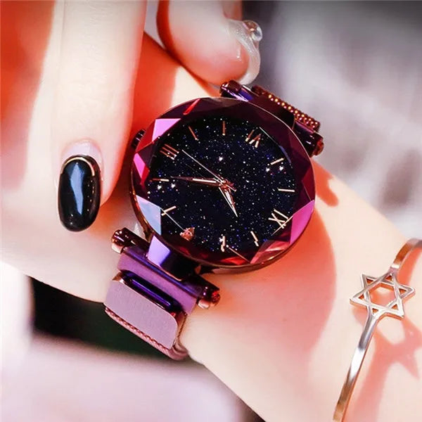 The Starry Sky Mesh Belt Dress Watch