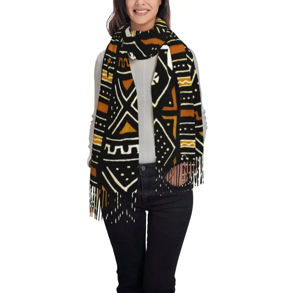 The Tribal Print Wrap Scarf
