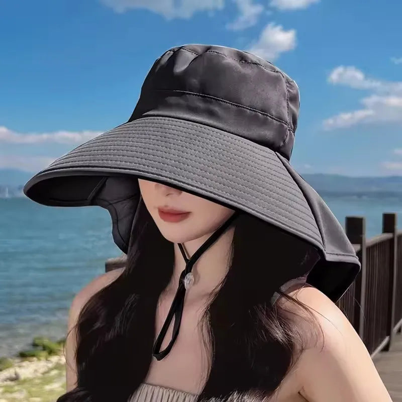 The Wide Brim Neck Cover Safari Cap