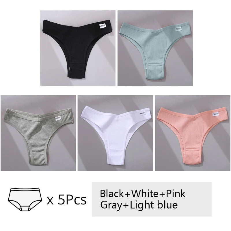 The 5-Pack Cotton Brazilian Brief Set