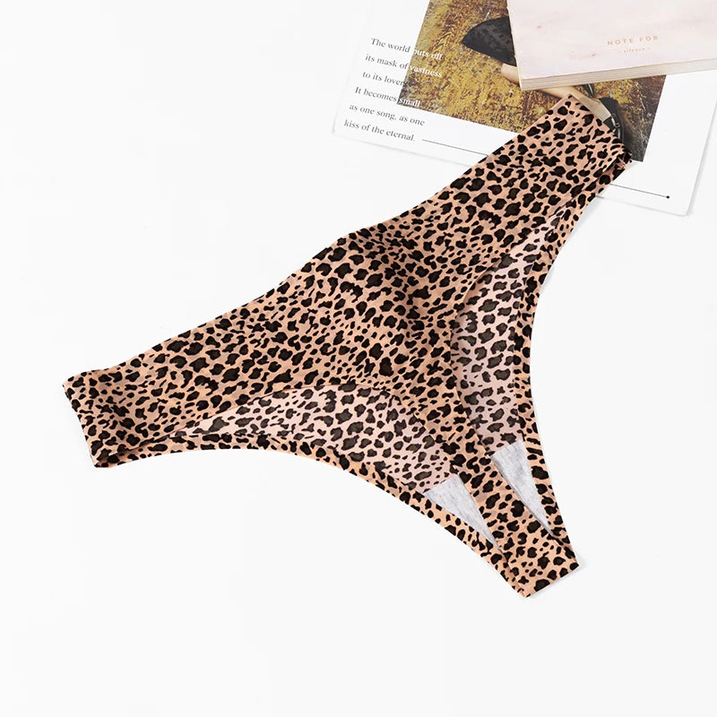 The 3-Pack Leopard Seamless G-String Set