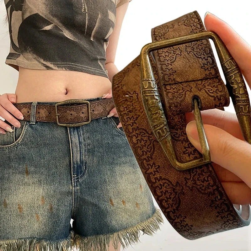 The Y2K Print Pin Belt