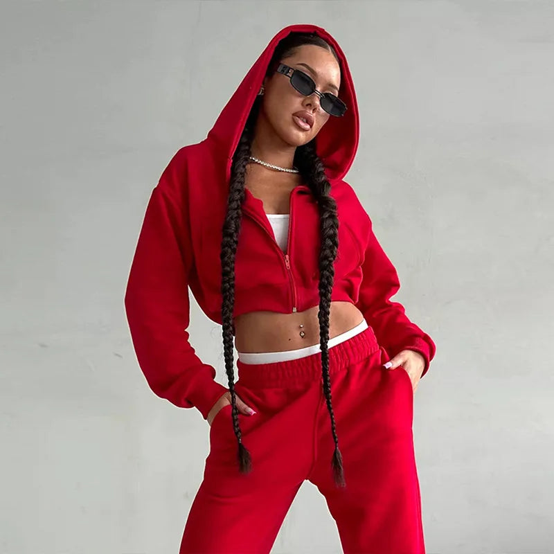 The Zip Hoodie Trouser Set