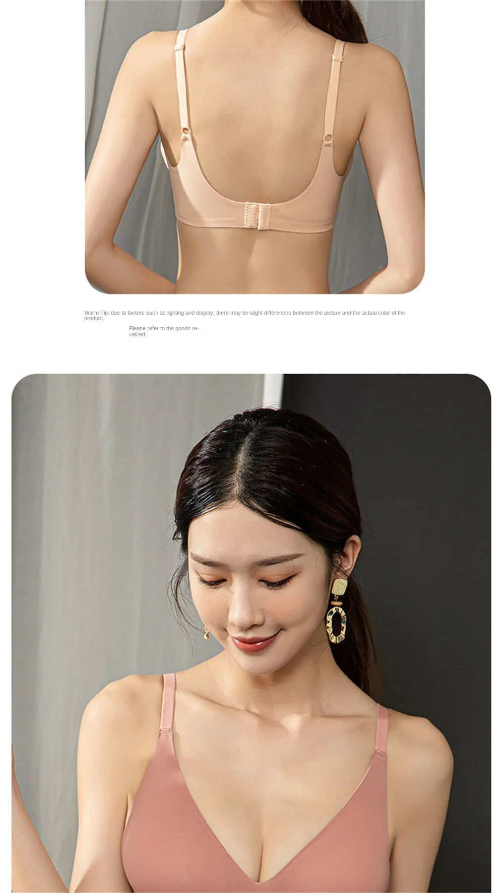 Externally Supported Bra For Woman Breathable Without Steel Ring Gathered Thickened Bra Enhancer Bra Push Up Bra Sexy Lingerie