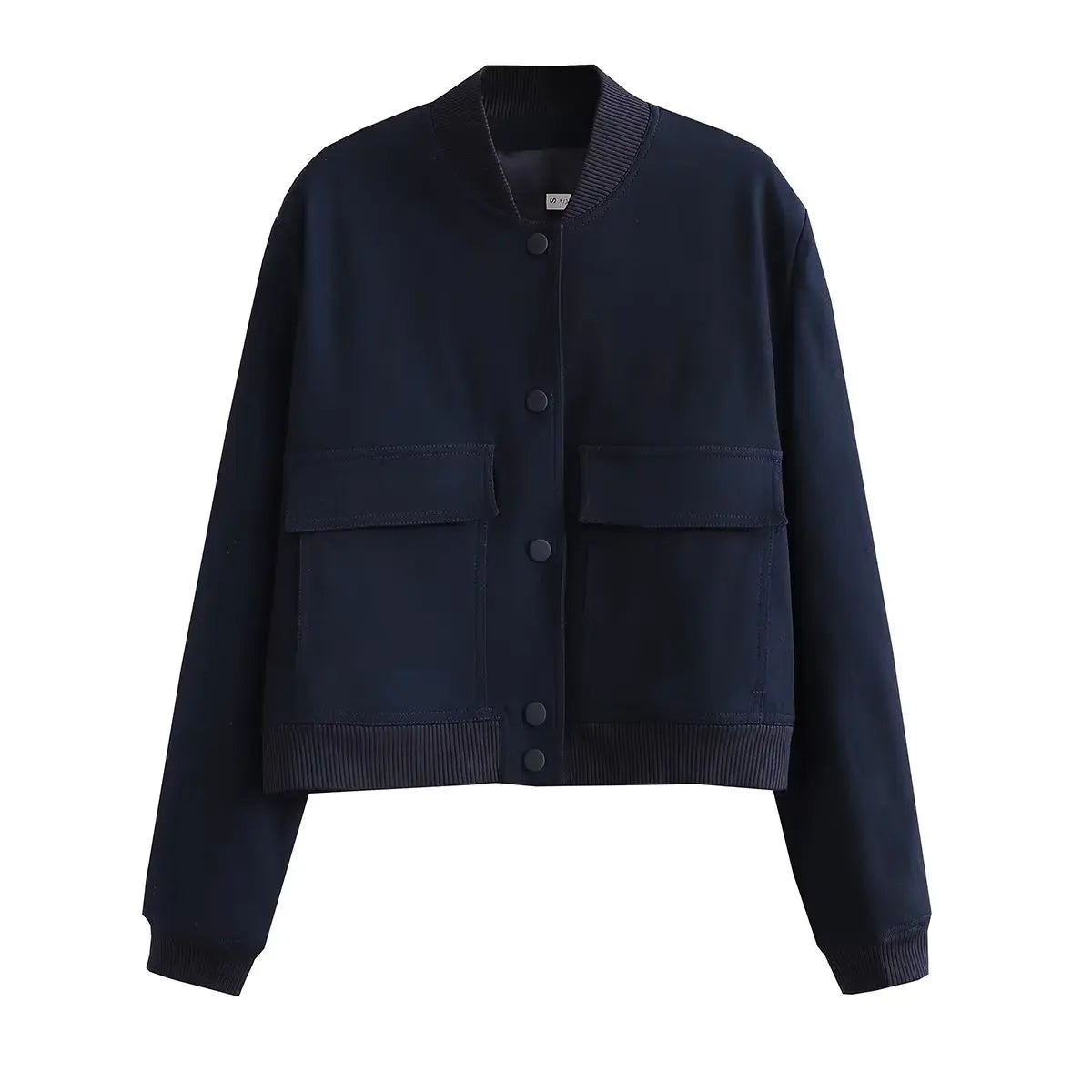 The V-Neck Solid Bomber