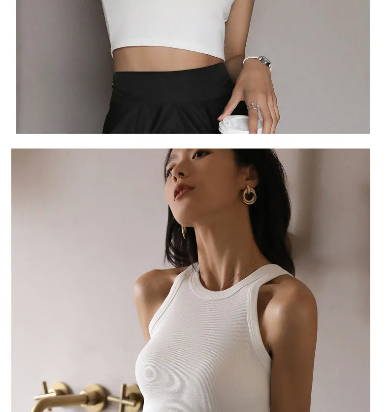 The Bare Navel Backless Crop Vest